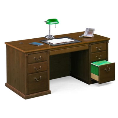 Double Pedestal Executive Desk 69" Wide, 15390