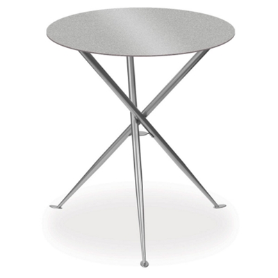 30" Round Bar Height Table with Alumicast Top and Tripod Base, 40881