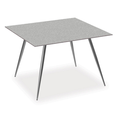 36" Square Table with Alumicast Top and 4-Post Legs, 40885