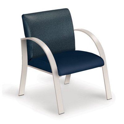 Curved Arm Vinyl Guest Chair, 75344