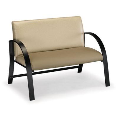500 lb. Capacity Curved Arm Vinyl Loveseat, 75347