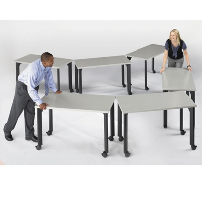 Set Up is a Snap. All tables and chairs are on casters for easy mobility. Get creative with your space, or re-configure your room for breakout discussions.
