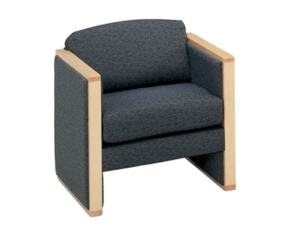 Motive Fabric Reception Chair with Arms, 53409