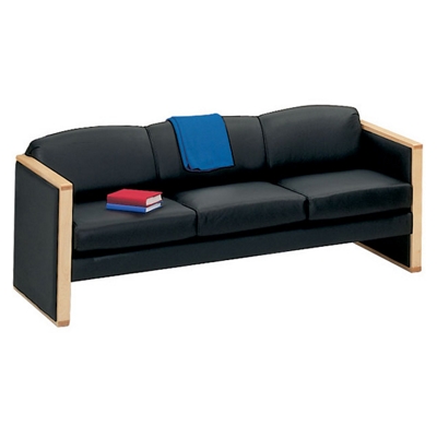 Vinyl Reception Sofa with Arms, 53417