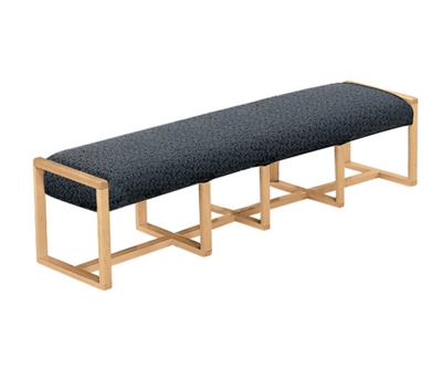 Vinyl Four Seat Reception Bench, 53429