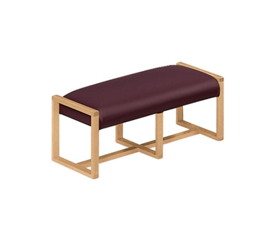 Vinyl Two Seat Reception Bench, 53427