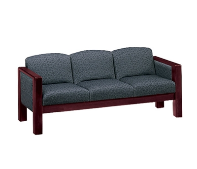 Fabric Reception Sofa with Arms, 53435
