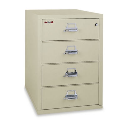 4-Drawer Fireproof Card and Check File