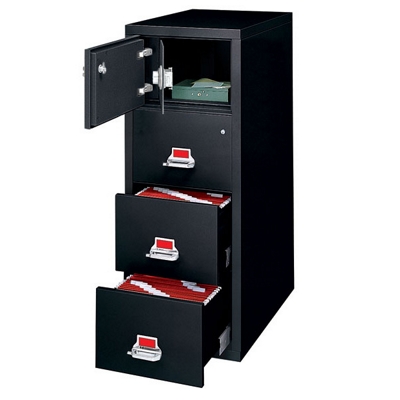 Legal Size Vertical Fire File with Safe, 34160