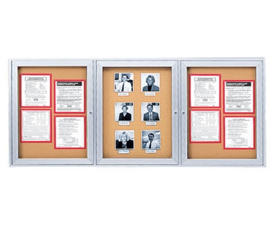 Aluminum Frame Corkboard - 72" x 36", 80114