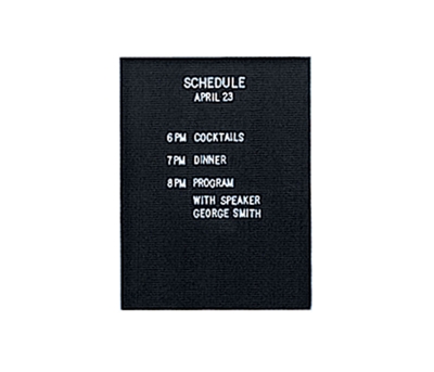 Felt Letter Panel for 72" x 36" Enclosed Corkboard, 80126