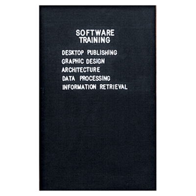 Felt Letter Panel for 48" x 36" Aluminum Frame Enclosed Corkboard, 80124