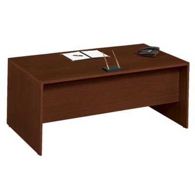 Front view of desk