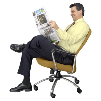 Sling Back enhances reading comfort.