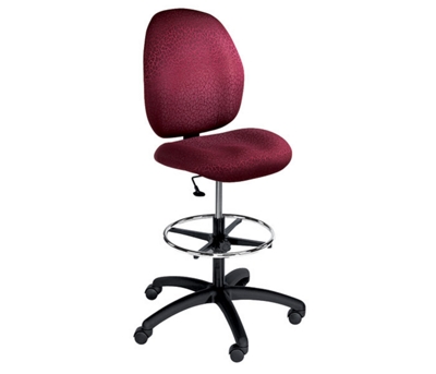 Mid-Back Drafting Stool with Casters, 56306