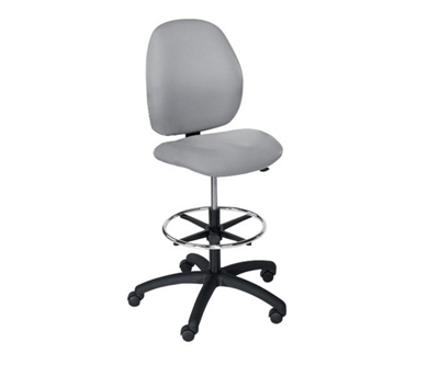 Vinyl Mid-Back Drafting Stool, 56376