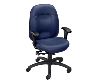 Mid-Back Chair in Standard Leather, 56459