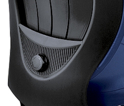 Lumbar support conforms to a users body shape, tension, adjusts to increase or decrease back support.
