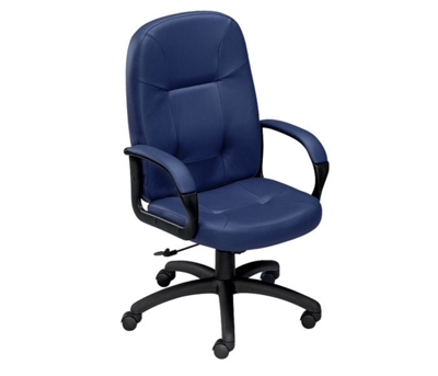 High-Back Chair in Premium Leather, 56466