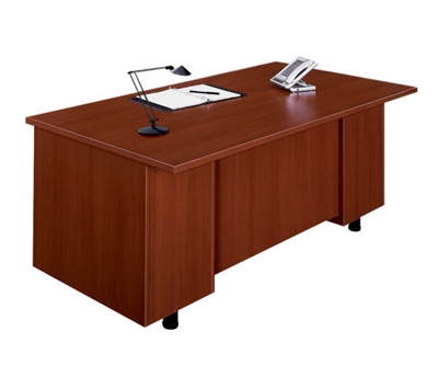 Front view of desk