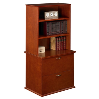 Two-Drawer Lateral File with Hutch