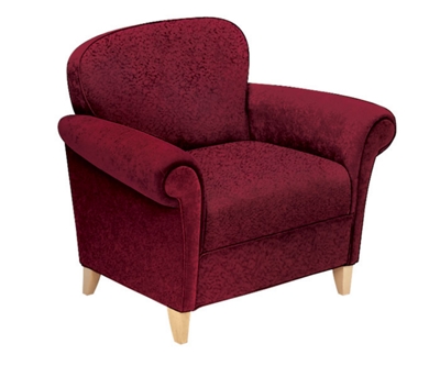 Reception Chair with Scroll-Arms, 53465