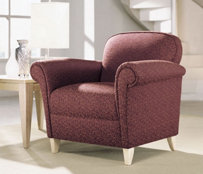 Reception Chair with Scroll Arms, 53477