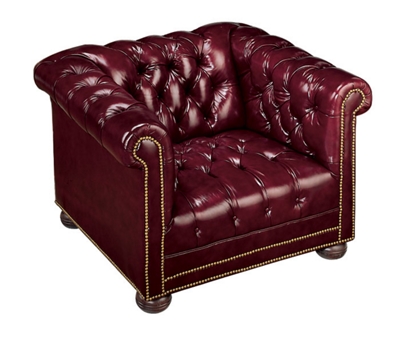 Leather Reception Chair with Arms, 53546