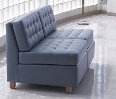 Armless Loveseat in Standard Vinyl, 53739
