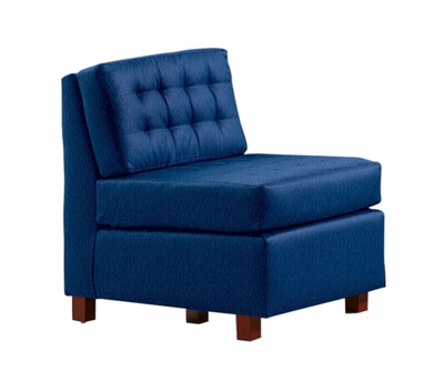 Armless Club Chair in Heavy Duty Fabric, 53746