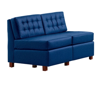 Armless Loveseat in Heavy Duty Fabric, 53747