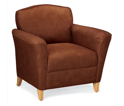 Contemporary Club Chair in Vinyl, 53786