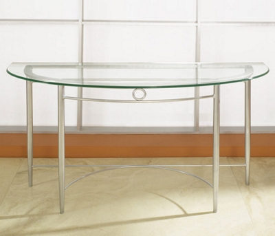 Sofa Table with Glass Top