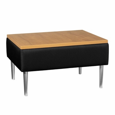 Square End Table with Vinyl Sides, 75302