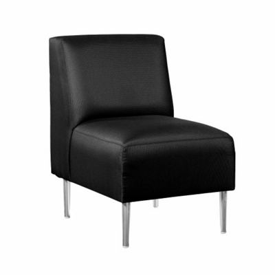 Armless Club Chair in Vinyl, 75303