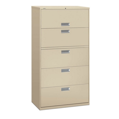600 Series Heavy-Duty Five Drawer Lateral File 36"W, 30715
