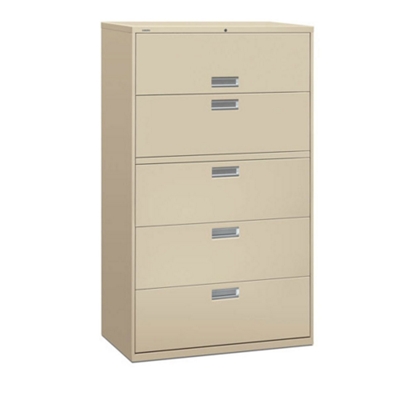 600 Series Heavy-Duty Five Drawer Lateral File 42"W, 30717