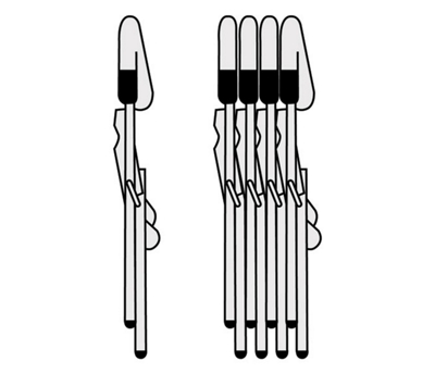 Nested design stacks neatly, saves space