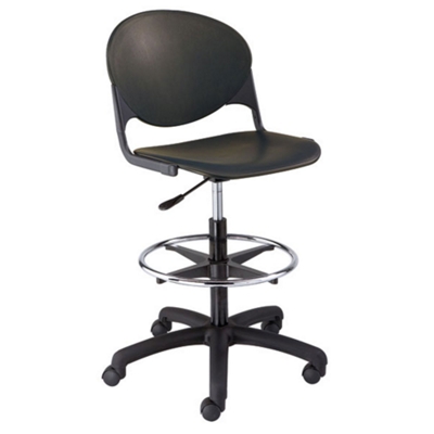 Plastic Drafting Stool with Foot Ring, 50731