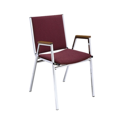 Designer Fabric Chrome Stack Chair, 50734