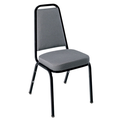Square Back Stack Chair with Designer Fabrics and Frame, 51297