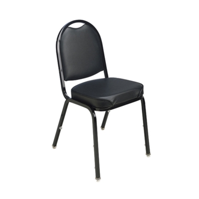 Round Back Vinyl Stack Chair with 2" Seat, 51298