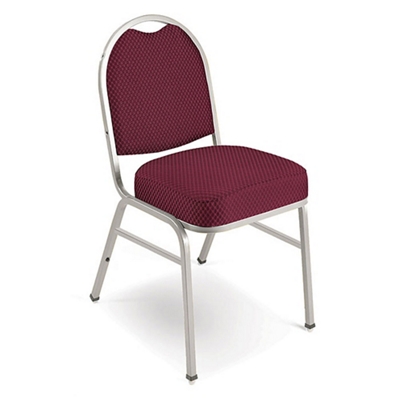 Chrome Frame Designer Fabric Stack Chair with 2" Seat, 51301