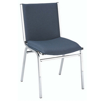 Armless 2" Designer Fabric Chrome Stack Chair, 51307