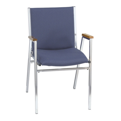 Designer Fabric Chrome Stack Chair with 2" Seat, 51308