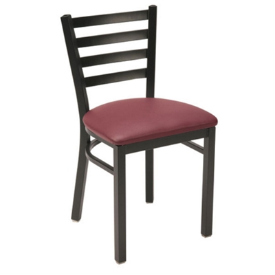 Slot Back Vinyl Cafe Chair, 52346