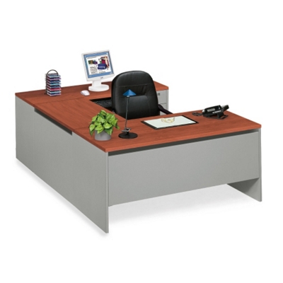 Designer U-Desk with Right Bridge, 11975