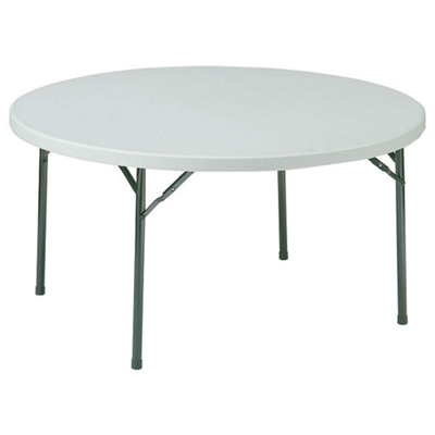Lightweight Round Folding Table - 60" Diameter, 41286
