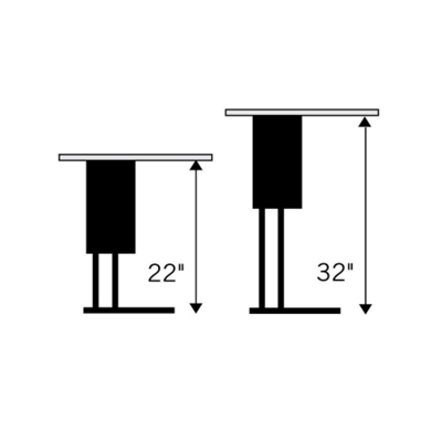 Height is adjustable 22-32 for changing tasks and extra user comfort