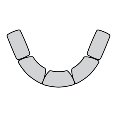 V-Shaped Meeting Table Set, 41305